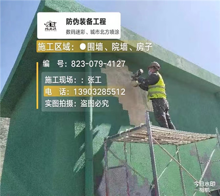 威海设备迷彩喷涂,迷彩漆施工